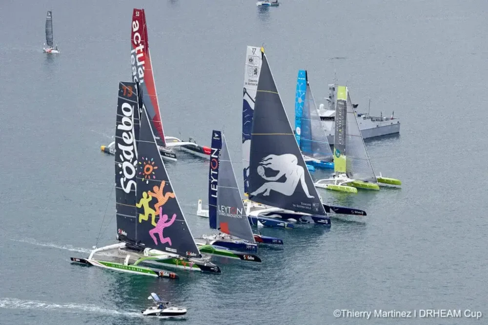 photo du départ de la course au large Drheam Cup