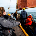 photo d'une balade en mer sur le voilier Kermor en baie de Saint-Malo
